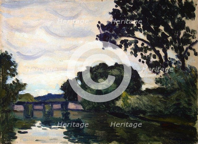 Landscape with a Bridge', c1917.