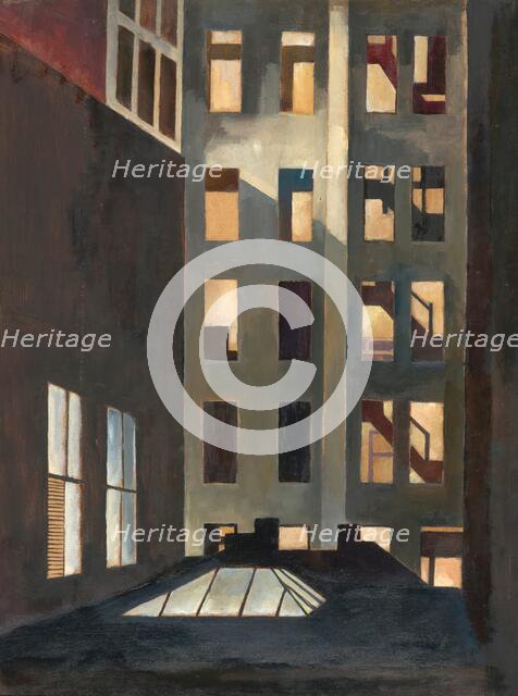 Rooftops, New York City, about 1916. Creator: Edward Franklin Fisk.