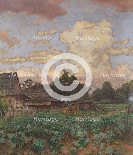 Farm in Silesia, 1913. Creator: Jindrich Tomec.