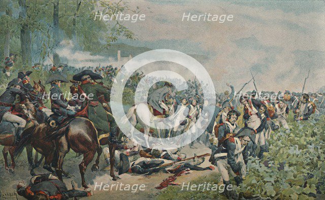 'Bonaparte Checking The French Retreat at Marengo', 1800, (1896). Artist: Unknown.