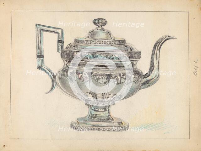 Teapot, 1935/1942. Creator: Unknown.