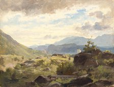 Landscape study, 1860-1900. Creator: Jan Nowopacký.