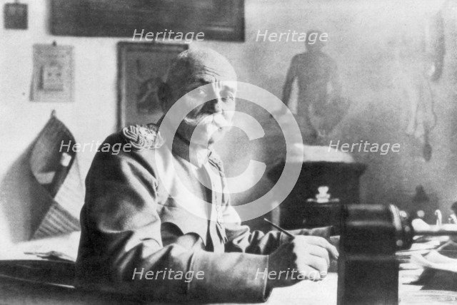 King Peter I of Serbia, July 1914. Artist: Unknown