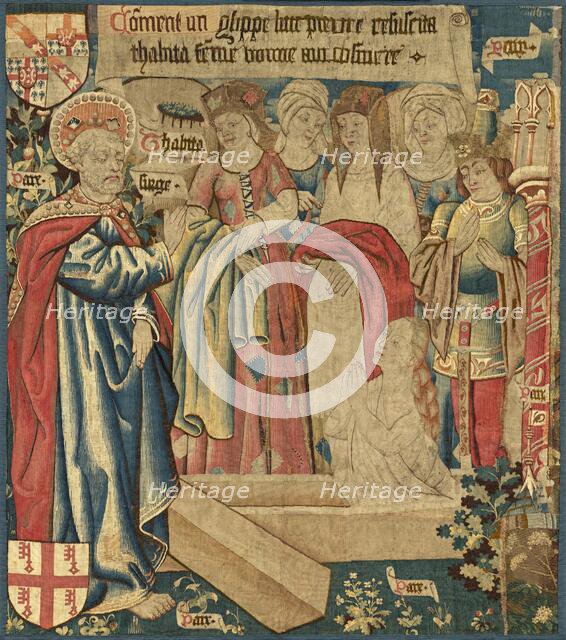 The Raising of Tabitha, c. 1460. Creator: Unknown.