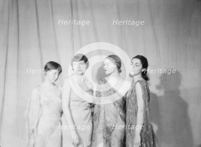 Elizabeth Duncan dancers and children, portrait photograph, 1932 Creator: Arnold Genthe.