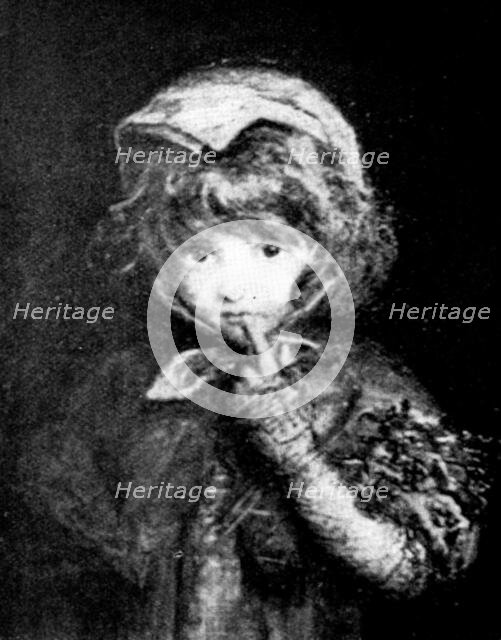 Pictures from the New Gallery: Little Blue Riding Hood - Miss Blanche Jenkins, 1895. Creator: Unknown.