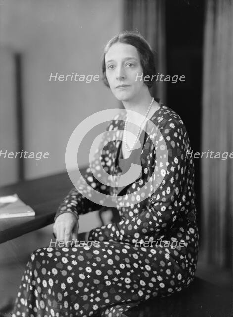 Foote, Walter A., Mrs. Portrait, 1934. Creator: Harris & Ewing.