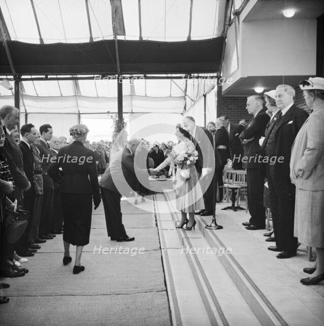 Ceremonial opening of Coryton Oil Refinery, Thurrock, Essex, 27/05/1954. Creator: John Laing plc.