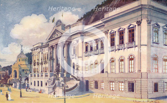 'Ministry of Agriculture, Industry and Commerce, Praia Vermelha', 1914. Artist: Edgar L Pattison.