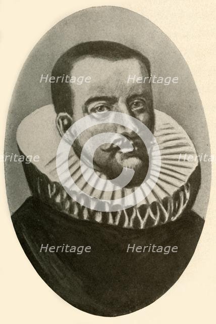 'Portrait of Henry Hudson, English navigator in ruff', 1609, (1937). Creator: Unknown.