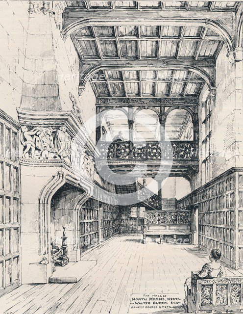 The Hall of North Mymms, Herts, 1898. Artist: Unknown