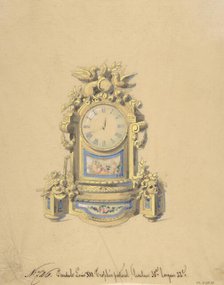 Design for a Clock, 19th century. Creator: Anon.