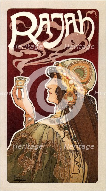 Rajah Coffee (Poster), 1899. Artist: Privat-Livemont, Henri (1861–1936)