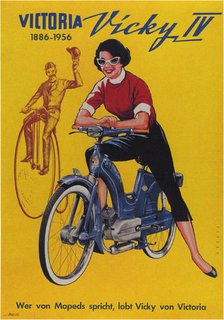 Motorcycle Vicky IV of Victoria, 1956. Artist: Demand, Carlo (1921-2000)