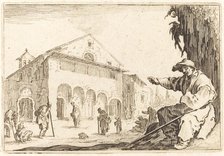 Almshouse, c. 1622. Creator: Jacques Callot.