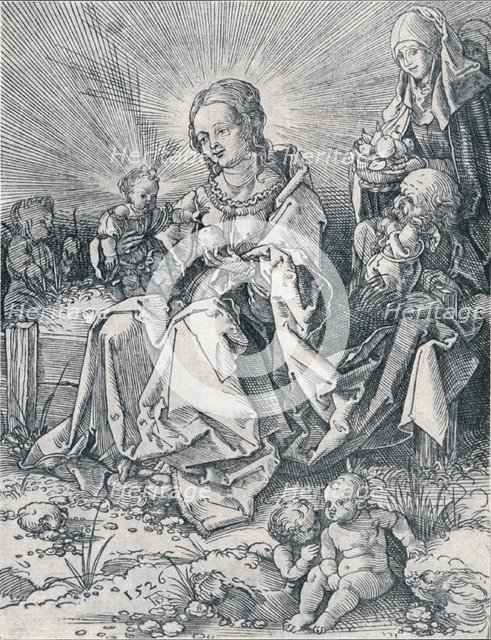 'The Holy Family on a Grassy Bench', 1526 (1906). Artist: Albrecht Durer.