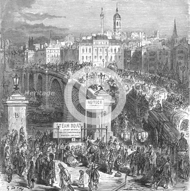 'London Bridge, 1872', 1872.  Creator: Gustave Doré.
