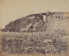 Angle of North Taku Fort at Which the French Entered, August 21, 1860, 1860. Creator: Felice Beato.