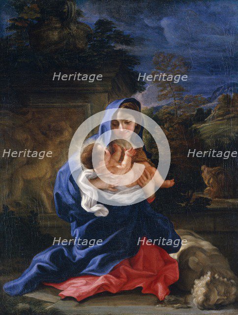 'The rest on the flight into Egypt', 1659-1709. Artist: Giovanni Battista Gaulli Baciccio
