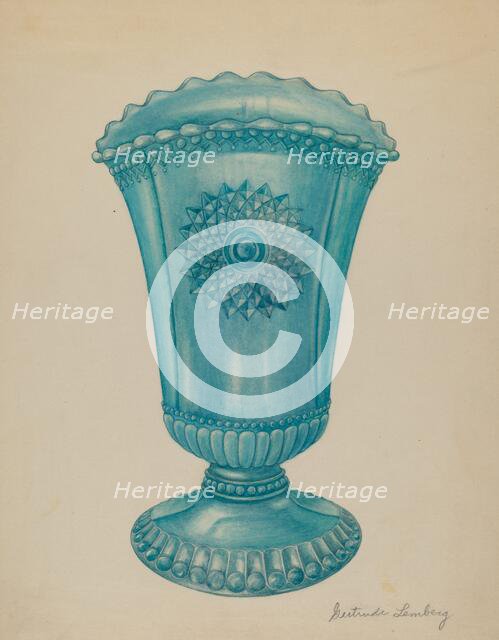 Vase, 1935/1942. Creator: Gertrude Lemberg.