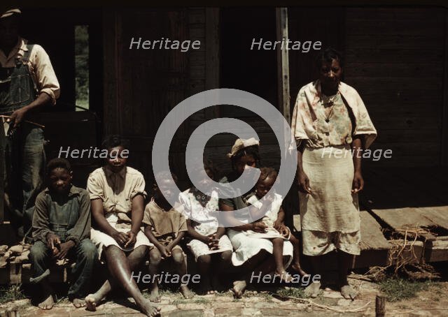 Bayou Bourbeau plantation, a FSA cooperative, Natchitoches, La. , 1940. Creator: Marion Post Wolcott.