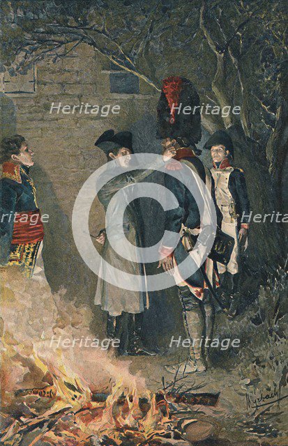 'Bonaparte and Coignet', 1896. Artist: Unknown.