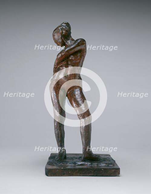 Dancer Fastening the String of Her Tights, c. 1885/1890. Creator: Edgar Degas.