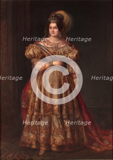 Portrait of Maria Christina of the Two Sicilies (1806-1878).
