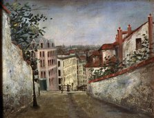 'Rue du Mont Cenis, Montmartre', c1914-c1919. Creator: Maurice Utrillo.