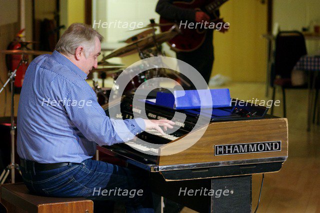 Gary Baldwin, Steyning Jazz Club, Steyning, West Sussex, May 2016. Artist: Brian O'Connor.