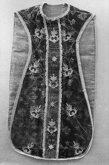 Chasuble with Pomegranate Design, British, 15th-16th century. Creator: Unknown.