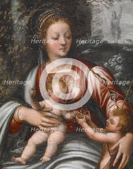 Madonna and Child with St John the Baptist, probably early 1600s. Creator: Scarsellino.
