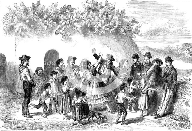 Sketches in Spain: the Gipsies' Quarter, Granada, 1873. Creator: Unknown.