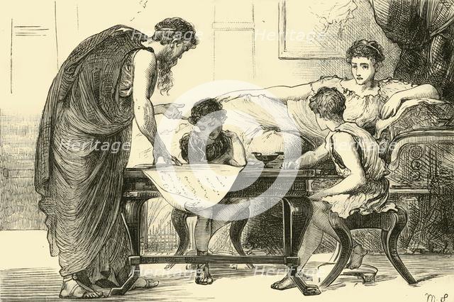 'The Mother of the Gracchi', 1890.   Creator: Unknown.