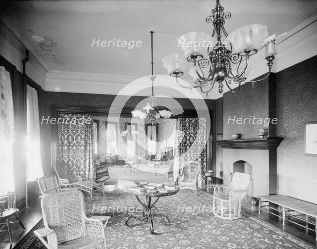 Parlor, Country Club, Grosse Pointe Farms [sic], between 1900 and 1906. Creator: Unknown.