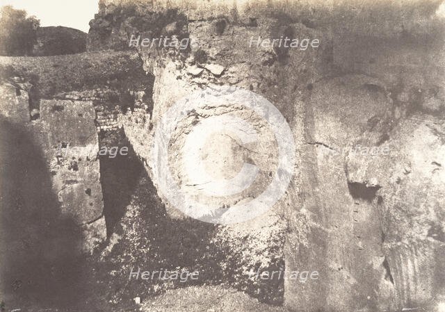 Jérusalem, Carrière à la Porte de Damas, 1854. Creator: Auguste Salzmann.