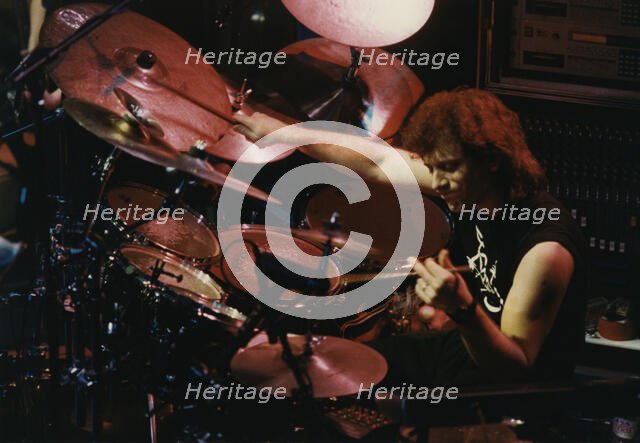 Dave Weckl, Cambridge Corn Exchange, Cambridge, 1992. Creator: Brian Foskett.