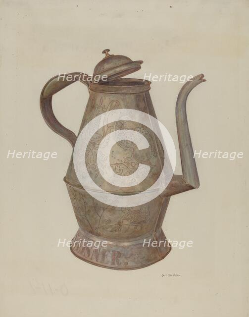 Pa. German Coffee Pot. Creator: Carl Strehlau.