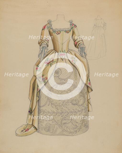 Wedding Dress, c. 1936. Creator: Jean Peszel.