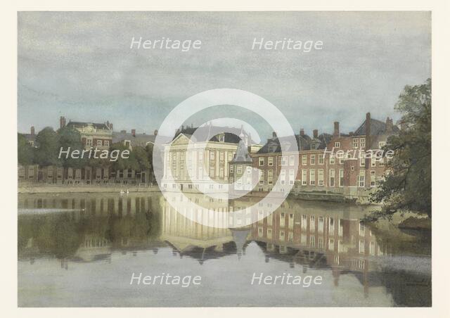 The Hofvijver and the Mauritshuis, 1862-1921. Creator: Karel Klinkenberg.