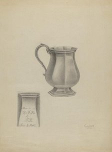 Silver Mug, c. 1936. Creator: Henry Granet.