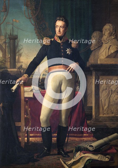 Portrait of King William I of the Netherlands, 1823. Artist: Francois-Joseph Navez.