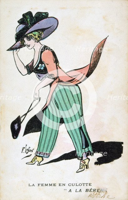 'The Woman in Breeches', 20th century. Artist: Francois Lafon