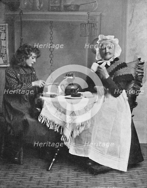 An English cottage scene, 1912. Artist: Unknown.