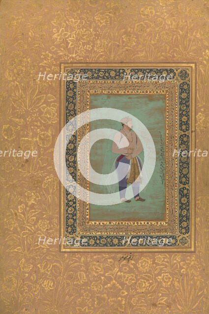 recto: "Portrait of Prince Danyal", Folio from the Shah Jahan Album, recto: late 16th century. Creator: Manohar.