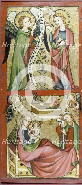 The Annunciation and the Nativity, 1325-1335. Creator: Rhenish Master c1332.