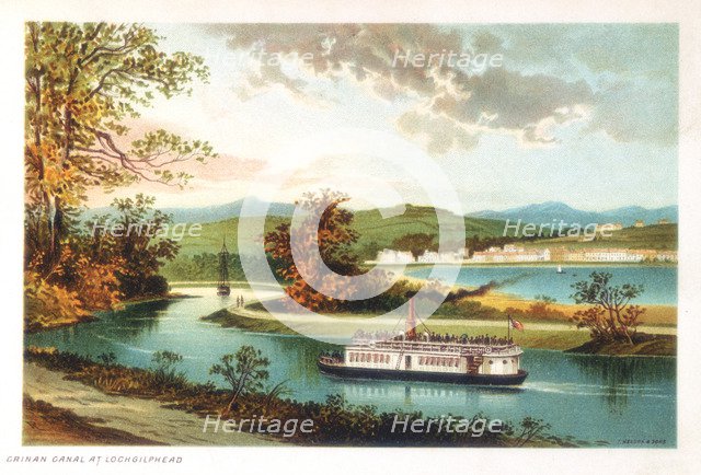 Crinan Canal at Lochgilphead, Scotland, 1891. Artist: Unknown