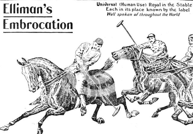 Elliman's Embrocation, 1909. Creator: Unknown.