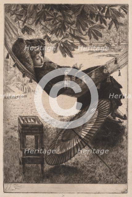 The Hammock, 1880. Creator: James Tissot (French, 1836-1902).