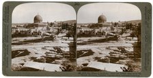 The 'Dome of the Rock', where the Temple Alter stood, Mount Moriah, Jerusalem, Palestine, 1900.Artist: Underwood & Underwood